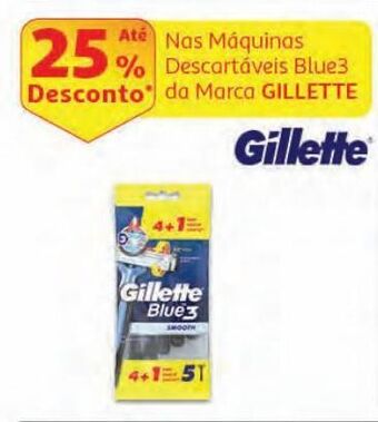 Auchan Máquina descartável gillette promoção