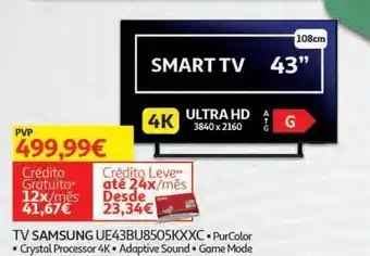 Auchan Tv samsung ue43bu8505kxxc promoção
