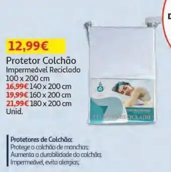 Auchan Protetor colchao impermeavel promoção