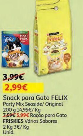 Auchan Snack gato felix promoção