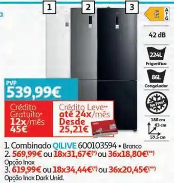 Auchan Combinado no frost qilive promoção