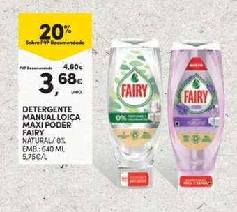 Continente Detergente Manual Loica Maxi Poder Fairy 640ml promoção