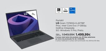 El Corte Inglés Notebook lg promoção
