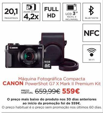 Câmera fotográfica canon
