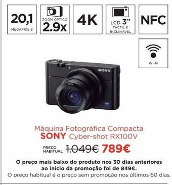 El Corte Inglés Câmera fotográfica sony promoção