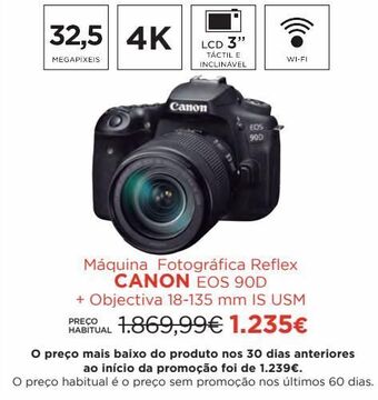 El Corte Inglés Câmera reflex canon promoção
