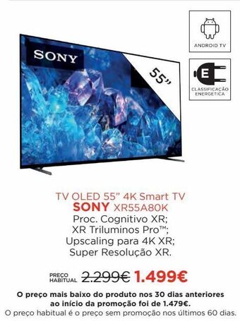 El Corte Inglés Tv 55'' led sony promoção