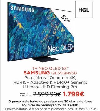 El Corte Inglés Tv 55'' led samsung promoção