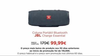 El Corte Inglés Coluna bluetooth jbl promoção