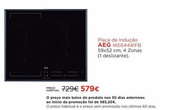 El Corte Inglés Placa de cozinha aeg promoção