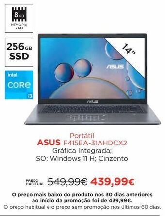 El Corte Inglés Notebook asus promoção