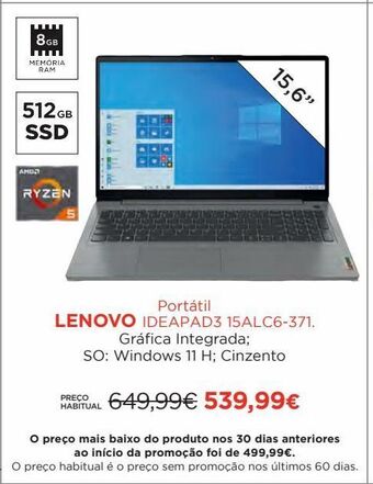El Corte Inglés Notebook lenovo promoção