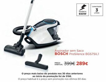 El Corte Inglés Aspirador sem saco bosch promoção