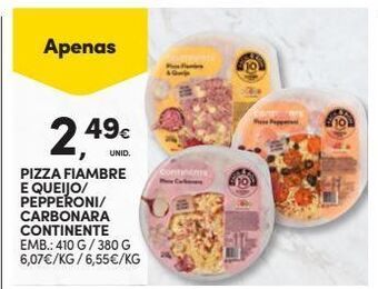 Continente Pizza promoção