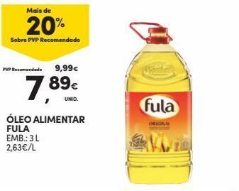 Óleo para fritar fula