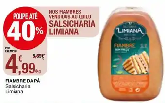 Intermarché Fiambre da Pó Salsicharia Limiana promoção