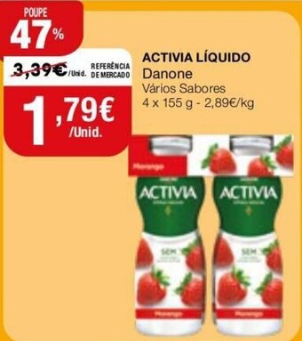 Activia Líquido Danone 4x155g