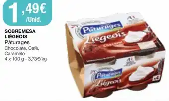 Sobremesa Liêgeois Páturages 4x100g