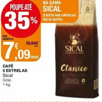 Intermarché Caffé 5 Estrelas Sical 1kg promoção