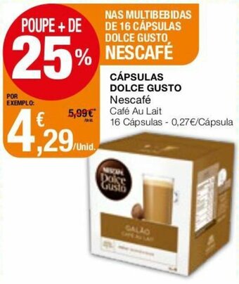 Intermarché Cápsulas Dolce Gusto 16 Cápsulas promoção