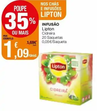 Intermarché Infusão Lipton Cidreira 20 Saqueta promoção