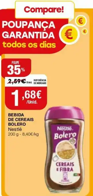 Intermarché Bebida de Cereais Bolero 200g promoção