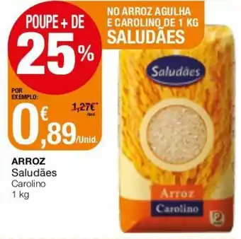 Intermarché Arroz Saludães Carolino 1kg promoção