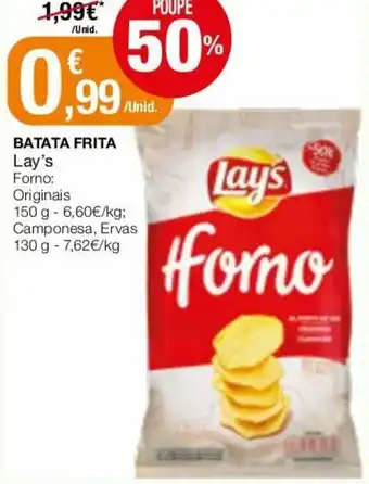 Intermarché Batata Frita Lay's 150g promoção