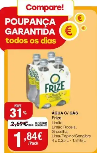 Intermarché Água com Gás Frize 4x0,25L promoção
