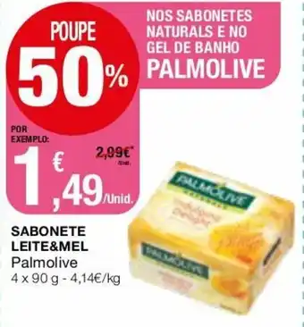 Intermarché Sabonete Leite&Mel Palmolive 4x90g promoção
