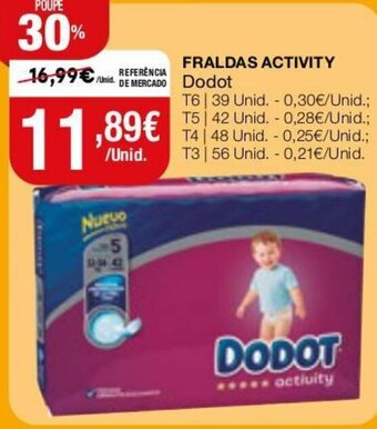 Intermarché Fraldas Activity Dodot promoção