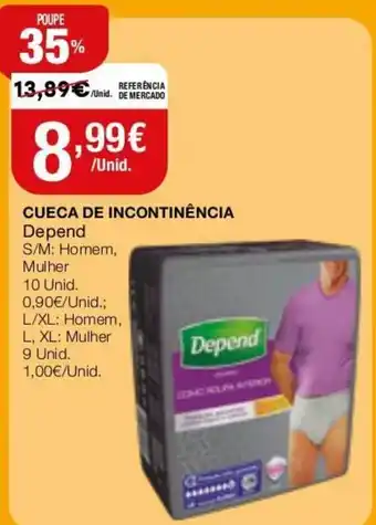 Intermarché Cueca de Incontinência 9 Unid promoção