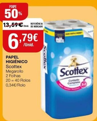 Intermarché Papel Higiénico Scottex 2 Folhas promoção