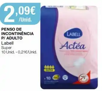 Intermarché Penso de Incontinência P/Adulto Labell 10 Unid promoção