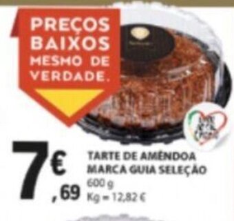 E.Leclerc Tarte de Amendoa Marca Guia Seleção 600g promoção