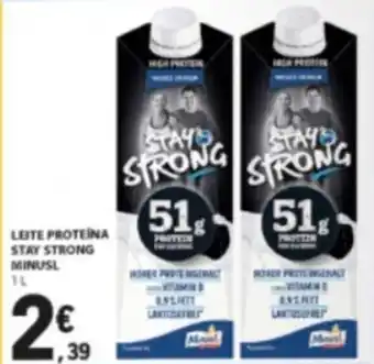 E.Leclerc Leite Protéina Stay Strong Minusl 1L promoção