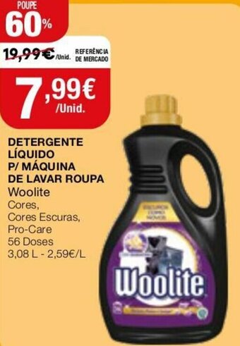 Detergente Líquido P/Máquina de Lavar Roupa Woolite 3,08L