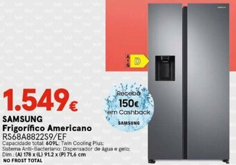 Samsung Frigorífico Americano RS68A8822S9/EF