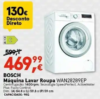 Worten Bosch Máquina Lavar Roupa WAN28289EP promoção