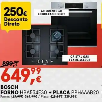 Bosch Forno HBA534ESO + Placa PPH6A6B20