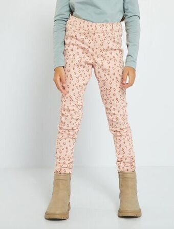 Kiabi Calças treggings em sarja 'florida' promoção