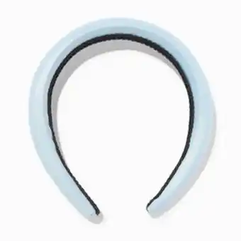 Claire's Light blue silk puffy headband promoção