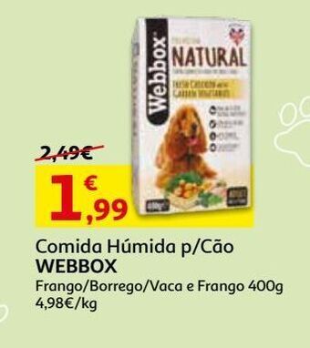 Auchan Comida húm natural cão webbox promoção