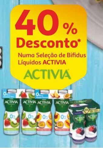 Auchan Bifidus líquido activia promoção