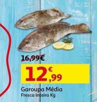 Auchan Garoupa média fresca inteira kg promoção
