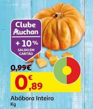 Auchan Abóbora inteira kg promoção