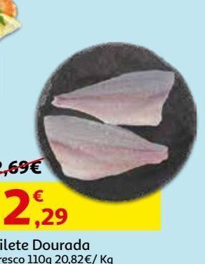 Auchan Filete dourada fresco 110 gr promoção