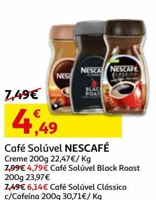 Auchan Cafe soluvel nescafé promoção