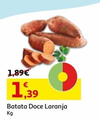 Auchan Batata doce laranja kg promoção