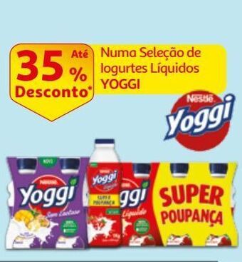 Auchan Iogurte líquido yoggi promoção